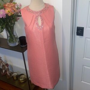 Tahari Arthur S. Levine Cocktail Dress with Embellishments; Size 4